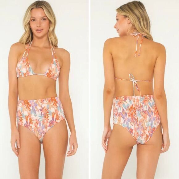 NEW Free People Citrine Dakota  aloha blooms floral bikini bottom, size M - Picture 6 of 13